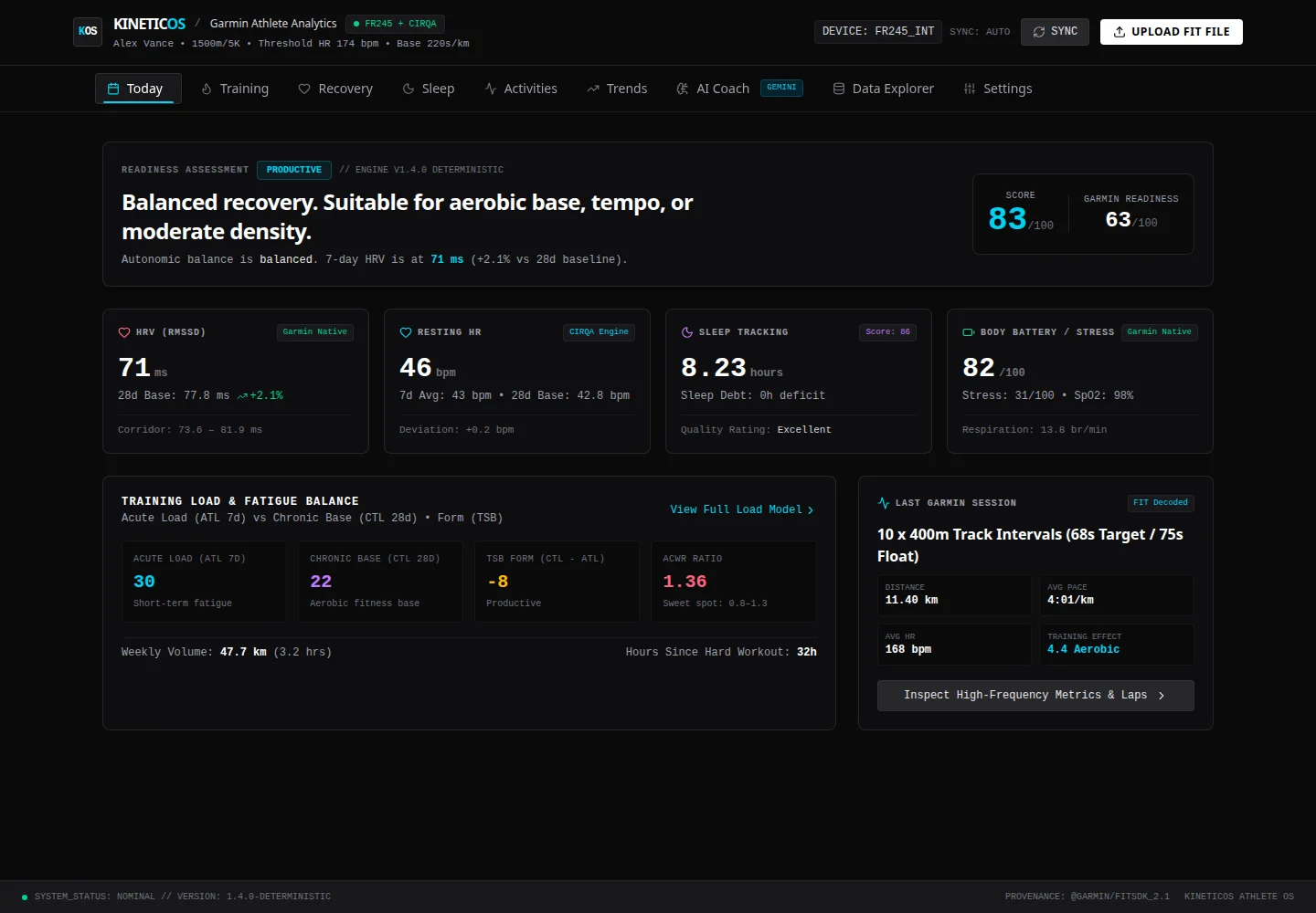 ATHRA application screenshot